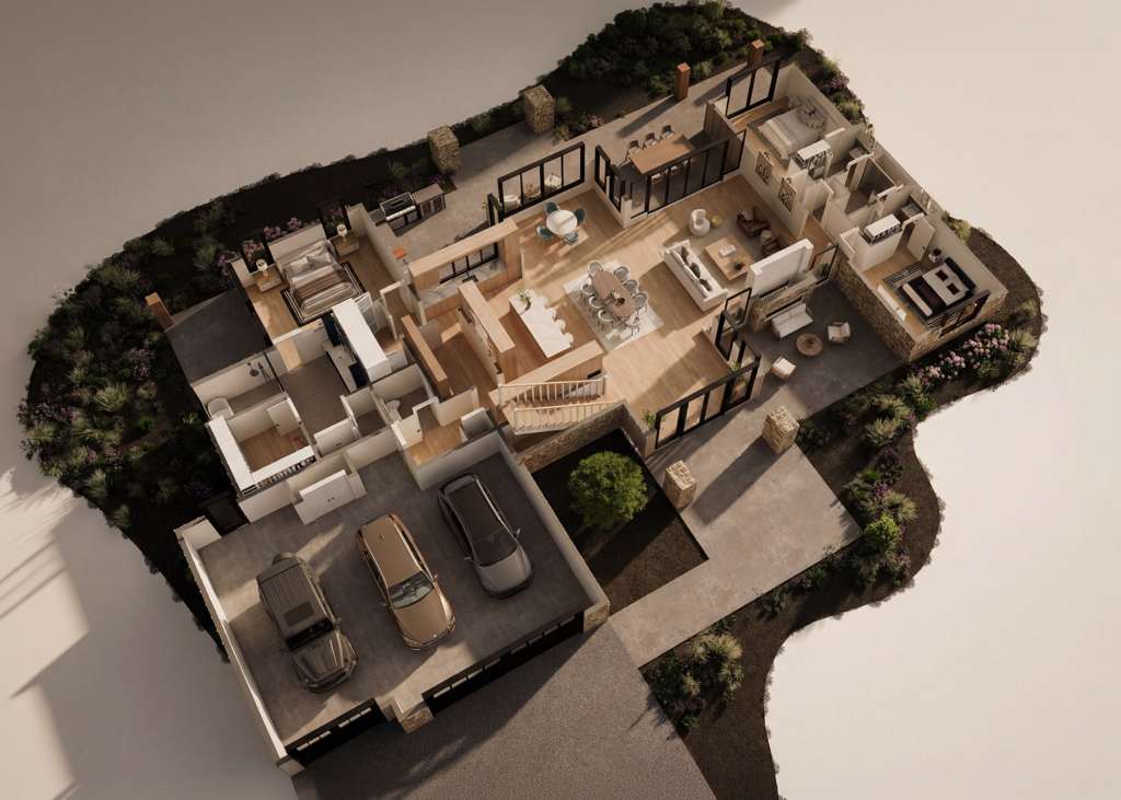 Main level · aerial